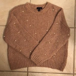 NEW LOOK sweater w/ gorgeous pearl detail!!!